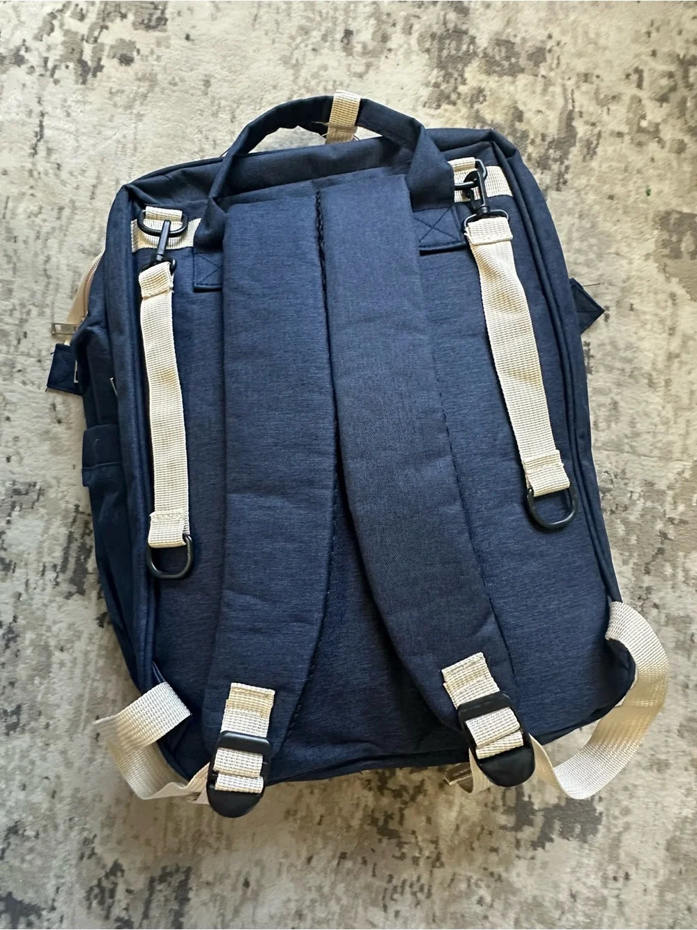 Moms And Dads Navy Blue Baby Backpack Diaper Bag
